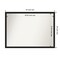 Amanti Art Non-Beveled Wall Mirror, Grace Brushed Gold Narrow Frame